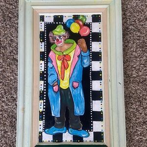 Repainted clown painting